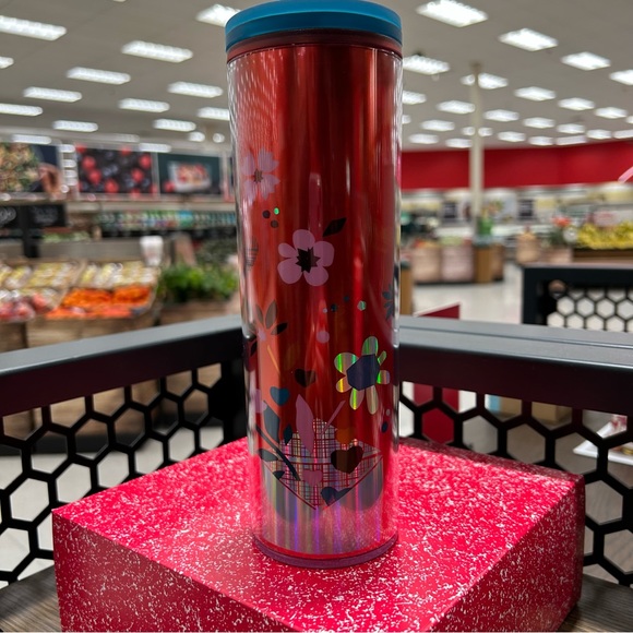 Starbucks Valentines Love Confetti Tumbler Iridescent  Hearts Hot Coffee Cup NWT - Picture 10 of 13